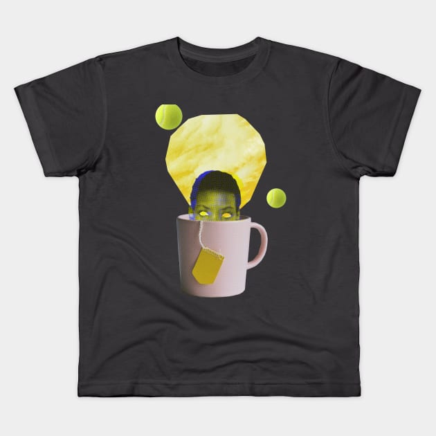 A cup of tea Kids T-Shirt by SilentSpace